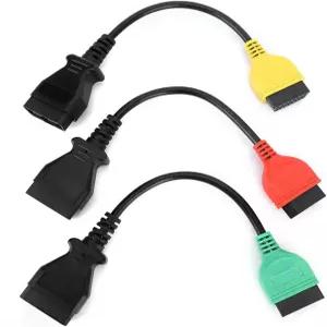 3pcs ECU 스캔 어댑터 연결 케이블 ABS 에어백이 낮은 진단 커넥터 - 속도 CAN 지원 차량 시스템 접근을