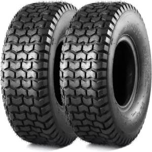 MaxAuto 15x6.00-6nh 잔디 깎는 기계 타이어 15x6x6 트랙터 15x6-6 플라이 튜브리스 4개 용량 565파운드