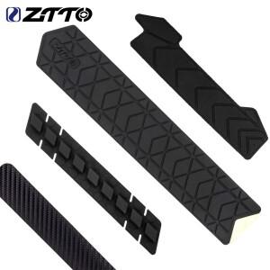 ZTTO MTB 도로 자전거 프레임 보호대 미끄럼 방지 스티커 실리콘 체인 스테이 가드 패드 에어백 다운 튜브