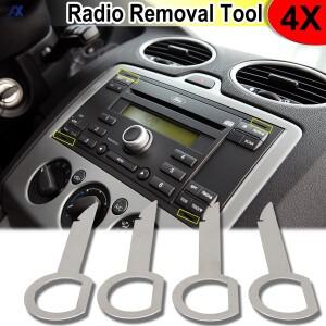 4pcs 라디오 스테레오 제거 추출기 키 릴리스 핀 헤드 유닛 VW Audi Ford Mercedes Benz Skoda 자동차 부품