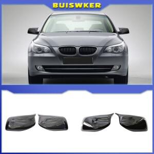 백미러 커버 캡 탄소 섬유/블랙 BMW 호환 5 시리즈 E60 E61 E63 E64 2004-2008 520i