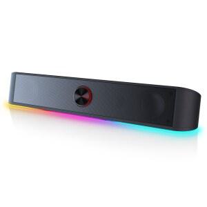 사운드바 스피커 REDRAGON GS560 ADIEMUS USB 포함된 디스플레이가 채널 데스크탑 조명 RGB 동적 컴퓨터 오디오라이트