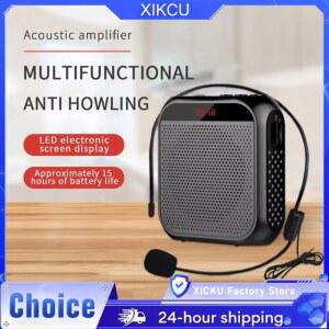 사운드바 스피커 XIKCU 휴대용 음성 교사를위한 메가폰 미니 충전식 마이크 초경량 오디오