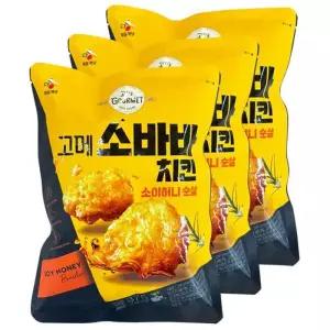 [CJ제일제당] 고메 소바바치킨 허니 순살 375g 3개 (49196229) 2328980