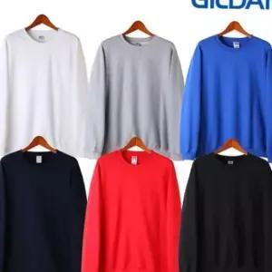 교복몰 (GILDAN) 아시안핏 무지 맨투맨 티셔츠 6컬러
