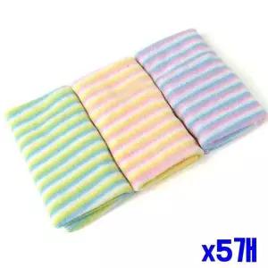 3P 면행주 x5개 레인보우 고급면사 다회용행주