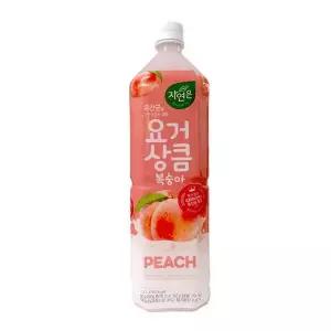 웅진 자연은 요거상큼 복숭아 1.5Lx12펫.