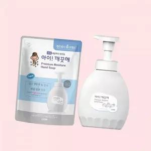 라이온 아이깨끗해 핸드워시 프리미엄 모이스춰 용기 450ml 1개+리필 400ml 1개 4308902