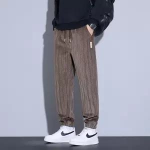 팬츠 바지 캐주얼 가을 남성 맨투맨 스트라이프 배기핏 와이드 조거 주니어 CH3