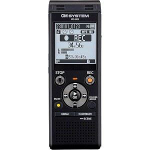 WS-883 디지털 음성 녹음기, 선형 로우 필터 배터리 트루 형식, 메모리(블랙) 컷 USB-A 녹음 및 내장 마이크, 8GB 스테레오 충전, PCM/MP3