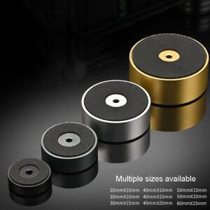 우퍼받침대 4PCS HIFI 오디오 CD 샤시 플레이어 피트 합금 충격 댐핑 알루미늄 스파이크 스탠드 절연 스피커 패드 흡수