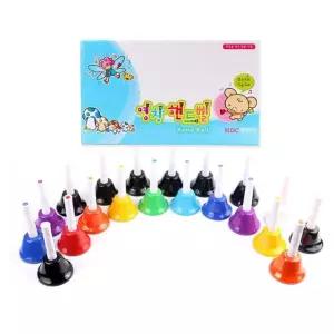 어린이 핸드 벨 교육용 멜로디 유치원 핸드 벨 20 음세트 교회 학습 음악