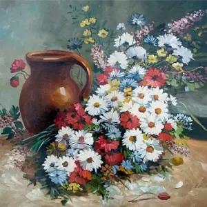 연인 1000피스퍼즐 화병과 꽃 정물화 CA1115A