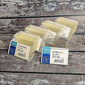 안내 5팩50개 쇼케이스 단면 75x40 mini 아크릴꽂이 거치대 관공서 학교 메뉴판 네임택 표지 스탠드