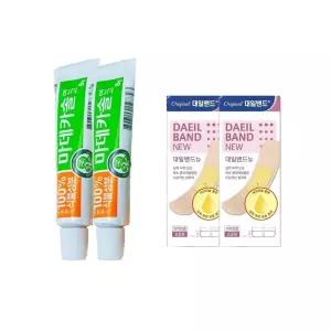 동국제약 100 식물성분 마데카솔 상처 연고 8g 2개+대일밴드 표준형 16매