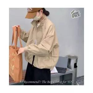 여성용 빈티지 캐주얼 매일예쁜 루즈핏 봄가을 야구 상의 카고풍 점퍼 숏코트 인기3