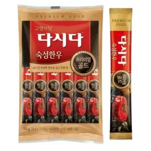 CJ제일제당 다시다 프리미엄 골드 스틱 숙성한우 60g (5g x 12개입)