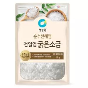 청정원 천일염 굵은소금, 1kg, 1개