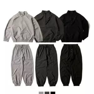 트레이닝 세트 반바지 반집업 밴딩 후드 조거 운동복 셋업 상하의