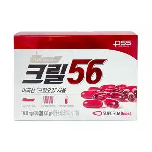 크릴56 크릴오일 1000mg x 30캡슐 x 1개월