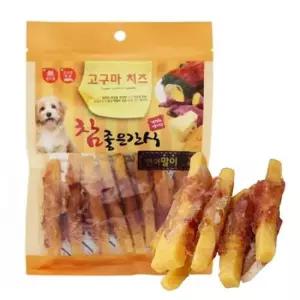 강아지 치즈 고구마 연어말이 져키 120g 1P 영양 간식