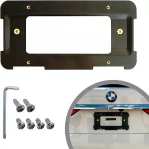BMW 2000-2026용 리어 범퍼 번호판 브래킷 플레이트 홀더 세트 6개 나사 볼트 및 렌치 키트 장착 고품질