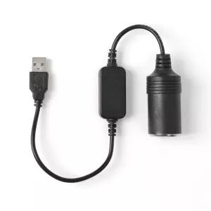 USB전원 시거잭 승압 케이블 5V to 12V (33cm)