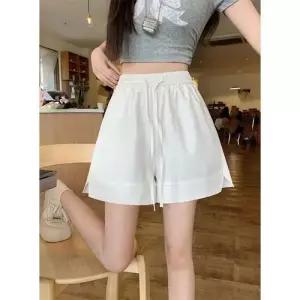 여사친 바지 캐주얼 여름 쿨링 겉옷 반바지 슬림핏 미리준비 빅사이즈 와이드 트레이닝 5부 OOTD2