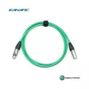 카나레 스타쿼드 마이크케이블 녹색 10M L-4E6S 뉴트릭 XLR CN-6SFM-GRN-10M