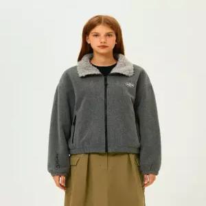 코닥 POLARTEC 플리스 스탠넥 자켓 우먼 M GREY K5322RFJM1MGR