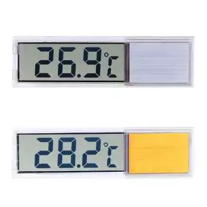 Acxico 2Pcs LCD 3D 디지털 전자 온도 측정 어항 온도계 수족관 조절 액세서리