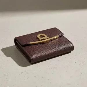 페라가모 MUST IT_ 여성 간치니 프렌치 반지갑22 C877 GANACHE BROWN 0758590
