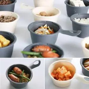 티본 손잡이 쿡앤밥 275ml 전자렌지용 뚜껑포함 5p 다용도접시