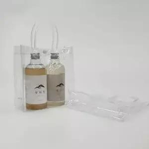 ( )투명쇼핑백 PVC 중형 선물가방 방수 비치백 다용도수납