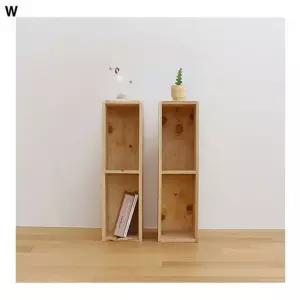 고급 DIY2단책장 삼나무슬림