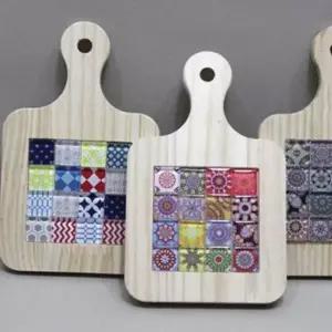 만들기 모자이크 냄비 받침 주방 diy 원목 수제 원목트레이