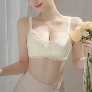 레이스 뽕브라 부유방커버 가슴 노와이어 잘모아주는 속옷     sam