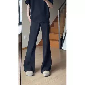 남자 데일리 바지 배기핏 정장 춘추 블랙 슬림핏 M스포3