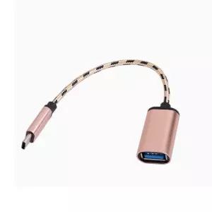 USB 3.1 C타입 to USB 2.0 OTG 젠더 15cm 로즈골드