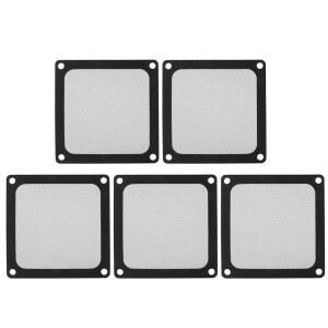 PC 케이스 더스트 메시 필터 5피스 80MM 속도 섀시 전원 쿨러 마그네틱 프레임 환기 필터 장치용 그릴 높은 컴퓨터 80 공급