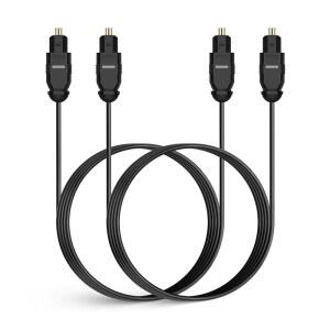 XIPOTUZ PCS 디지털 오디오 케이블 6피트 24K PS4 위한 초내구성 TV XBOX 도금 시어터 등을 PLAYSTATION 슬림 골드 사운드 180만