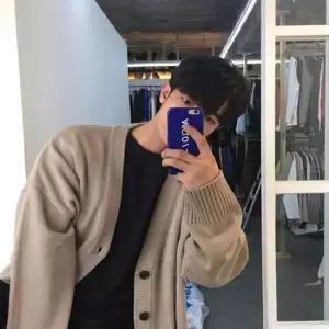 남성 깔끔 기본 브이넥 오버핏 겨울 가디건
