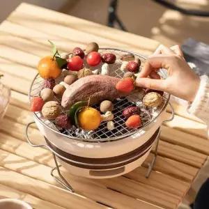 토기 미니 화로 21cm 1인용 실내 숯불화로 숯불화로 미니화로