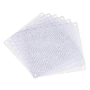 MECCANIXITY 6PCS PC 먼지 필터, 140x140mm PVC 컴퓨터 케이스 쿨러 방진 메시 커버 섀시 스피커용 팬 그릴, 흰색
