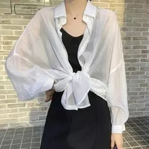 린넨 여름 레이어드 바캉스 룩 통기성 여성 아우터 셔츠 필수템 시스루 남방 남방 휴가 시원한 원픽 셀파