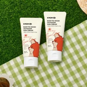 케이맘 이지투워시 야외놀이 무기자차 아기 유아 선크림 SPF 50+ 50ml, 2개