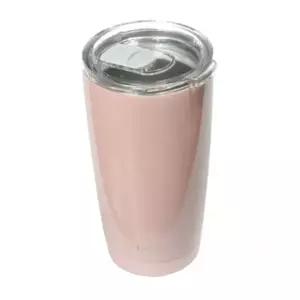 ( )락앤락 스테인리스 보온 보냉 컵 500ml 핑크 차량용 데일리 휴대용 슬라이드 텀블러