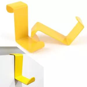 2P 도어 행거 옐로우 걸이 후크 고리 수건 모자 주방