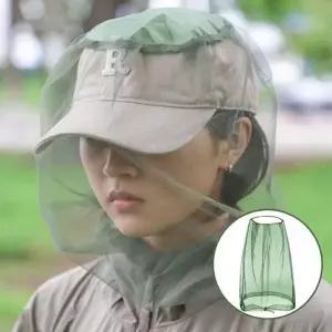 ( )휴대용 얼굴 방충망 벌레차단 망 등산 낚시 캠핑 해충방지 벌망모자 벌레차단 벌초방충망 양봉모자