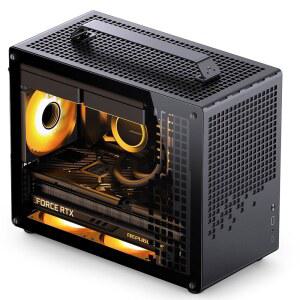 JONSBO JONSPLUS Z20 블랙 마이크로 ATX 240AIO 호환 타워 고성능 케이스 H160MM 탈착식 쿨러 손잡이 사이즈 지원 하드웨어 운반 PC 미니